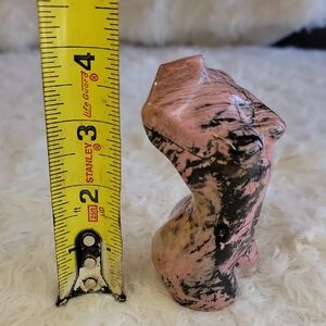 Rhodonite Female Torso Natural Stone Carving